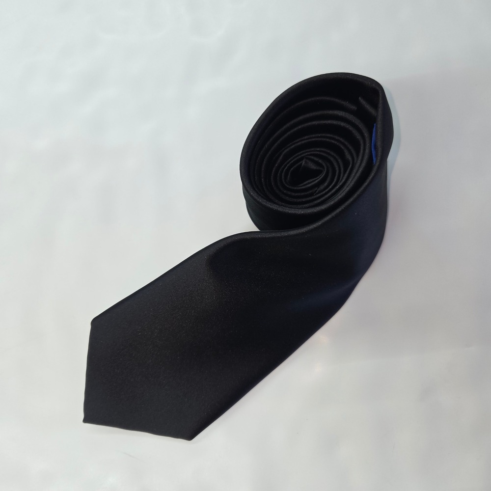 Kissties Tie Black Microfiber Necktie Formal Prom Wedding‎